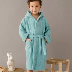 Peignoir enfant à capuche - éponge bouclette 340 g/m²