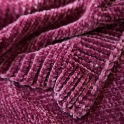 Plaid chenille