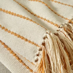 Plaid ou jeté de canapé tissage artisanal