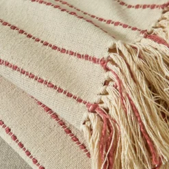Plaid ou jeté de canapé tissage artisanal