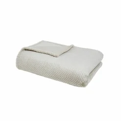 Plaid polaire nid d'abeille