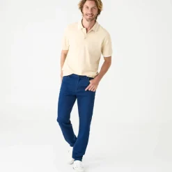 Polo maille piquée confort manches courtes