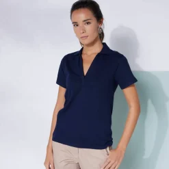 Polo manches courtes, maille jersey