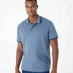 Polo uni maille piquée manches courtes