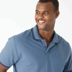 Polo uni maille piquée manches courtes