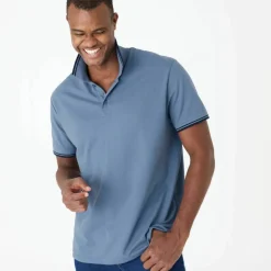 Polo uni maille piquée manches courtes