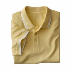 Polo uni maille piquée manches courtes
