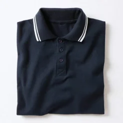 Polo uni maille piquée manches courtes