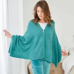 Poncho couvre-épaules en maille