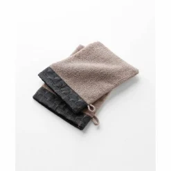 Éponge bouclette 420g/m² liteau imprimé ginkgo