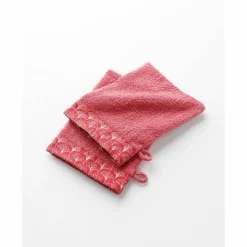 Éponge bouclette 420g/m² liteau imprimé ginkgo