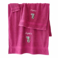 Éponge brodée koala personnalisé - 420 g/m²