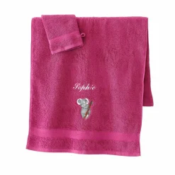 Éponge brodée koala personnalisé - 420 g/m²