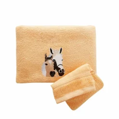 Éponges brodées chevaux Colombine® - Lots