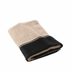 Éponge unie 450 g/m² liteau jacquard confort moelleux