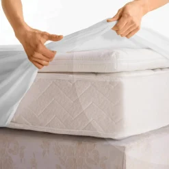 Protège-matelas housse 40 cm molleton absorbant 400 g/m²