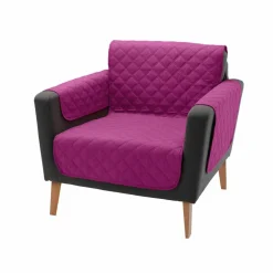 Protège-salon antiglisse microfibre matelassé