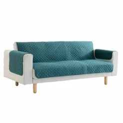 Protège-salon antiglisse microfibre matelassé