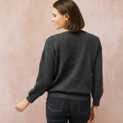 Pull col bateau, maille moelleuse