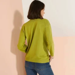 Pull col bateau manches 3/4, toucher doux