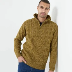 Pull col camionneur maille irlandaise