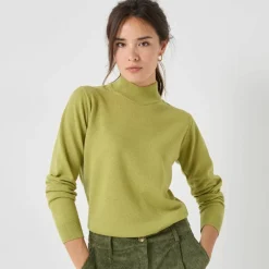 Pull col montant, laine d'agneau
