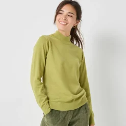 Pull col montant, laine d'agneau