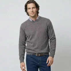 Pull col rond 80% laine