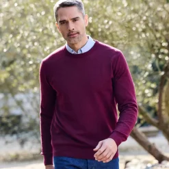 Pull col rond 80% laine