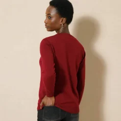 Pull col rond, laine d'agneau