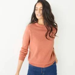 Pull col rond, laine d'agneau