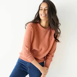 Pull col rond, laine d'agneau