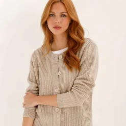 Pull col rond maille anglaise