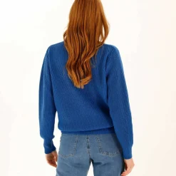 Pull col rond maille anglaise