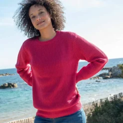 Pull col rond maille anglaise