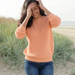 Pull col rond maille anglaise