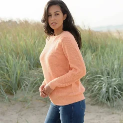 Pull col rond maille anglaise