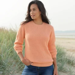 Pull col rond maille anglaise