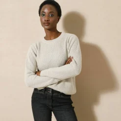 Pull col rond maille anglaise