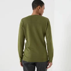 Pull col rond uni, manches longues, toucher doux