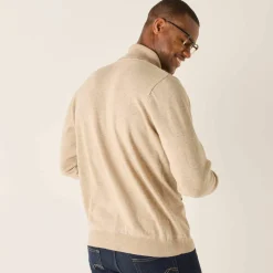 Pull col roulé en laine mélangée