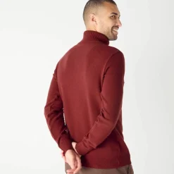Pull col roulé en laine mélangée