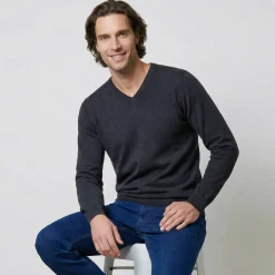Pull col V 80% laine