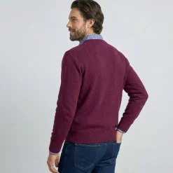Pull col V 80% laine
