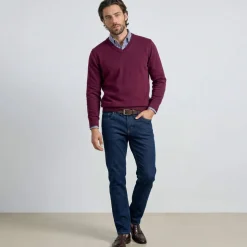 Pull col V 80% laine