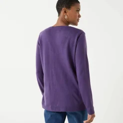 Pull col V, toucher doux