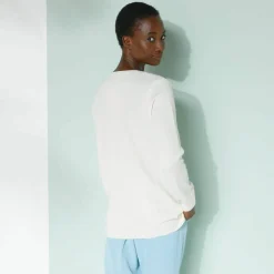 Pull col V, toucher doux