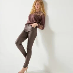 Pull jacquard cuivré