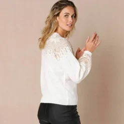 Pull jacquard cuivré