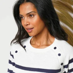 Pull marinière manches longues rayé